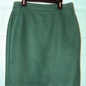 Wool pencil skirt
